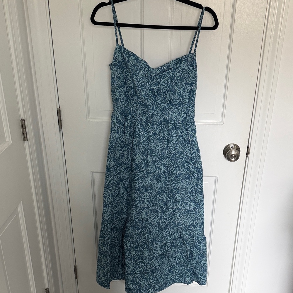 O.p.t. One Pretty Time Floral Sun Dress Blue Floral Anthropologie